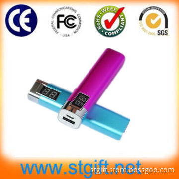 Portable Battery Charger LED Phone Accessories 2600mAh Power Bank